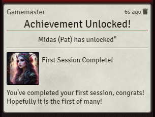 Foundry Achievements Button