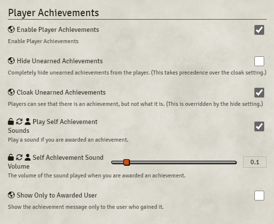 Foundry Achievements Button